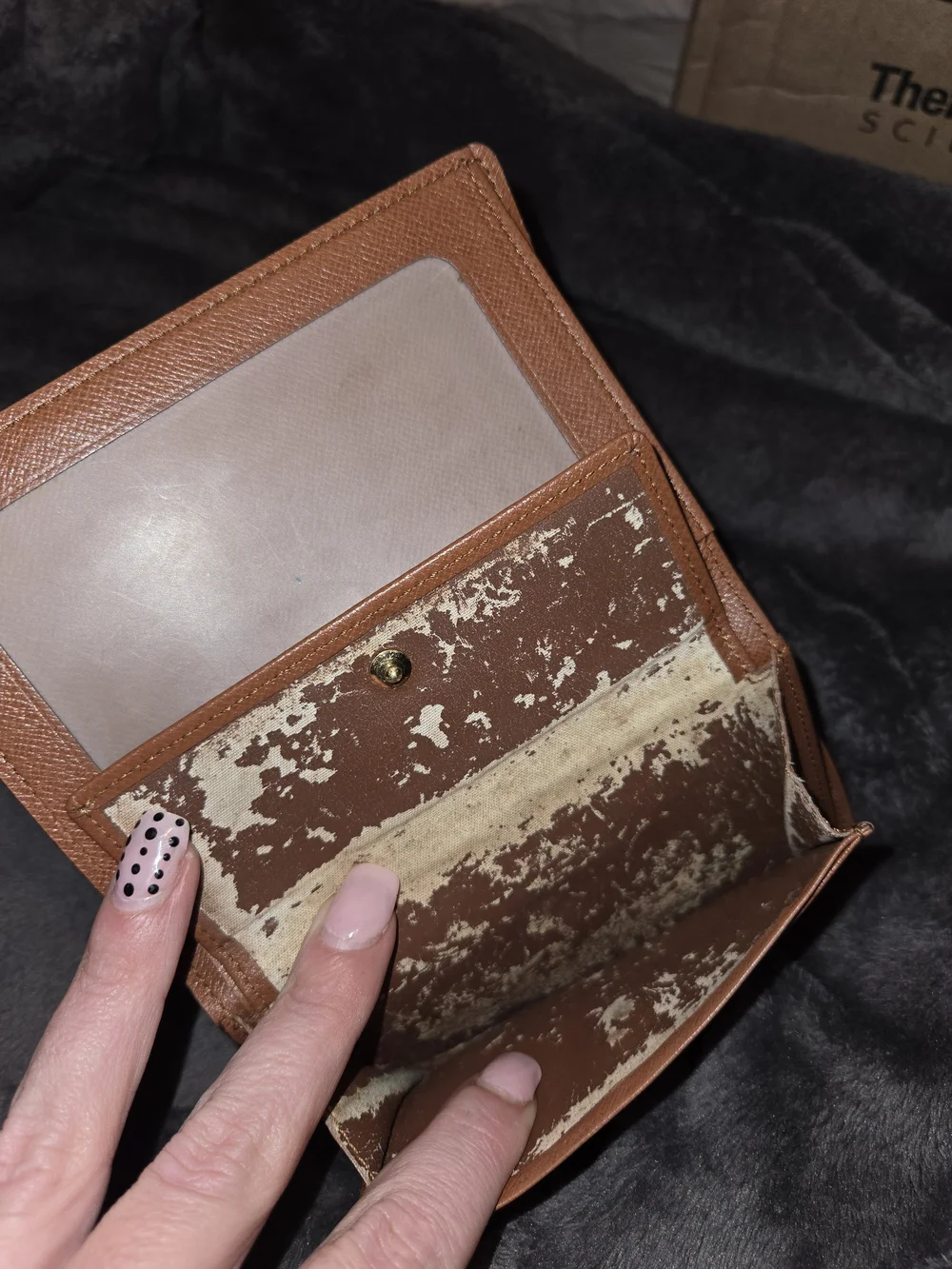Louis Vuitton Brown and Gold Monogram Passport Sleeve